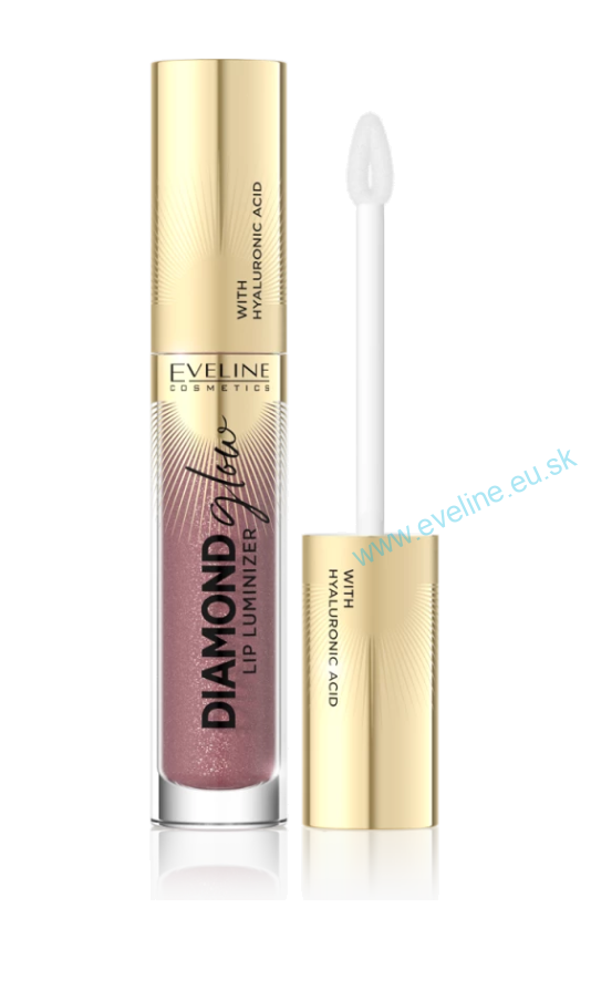 EVELINE Diamond glow lip luminizer - lesk na pery s kyselinou hyaluronovou
