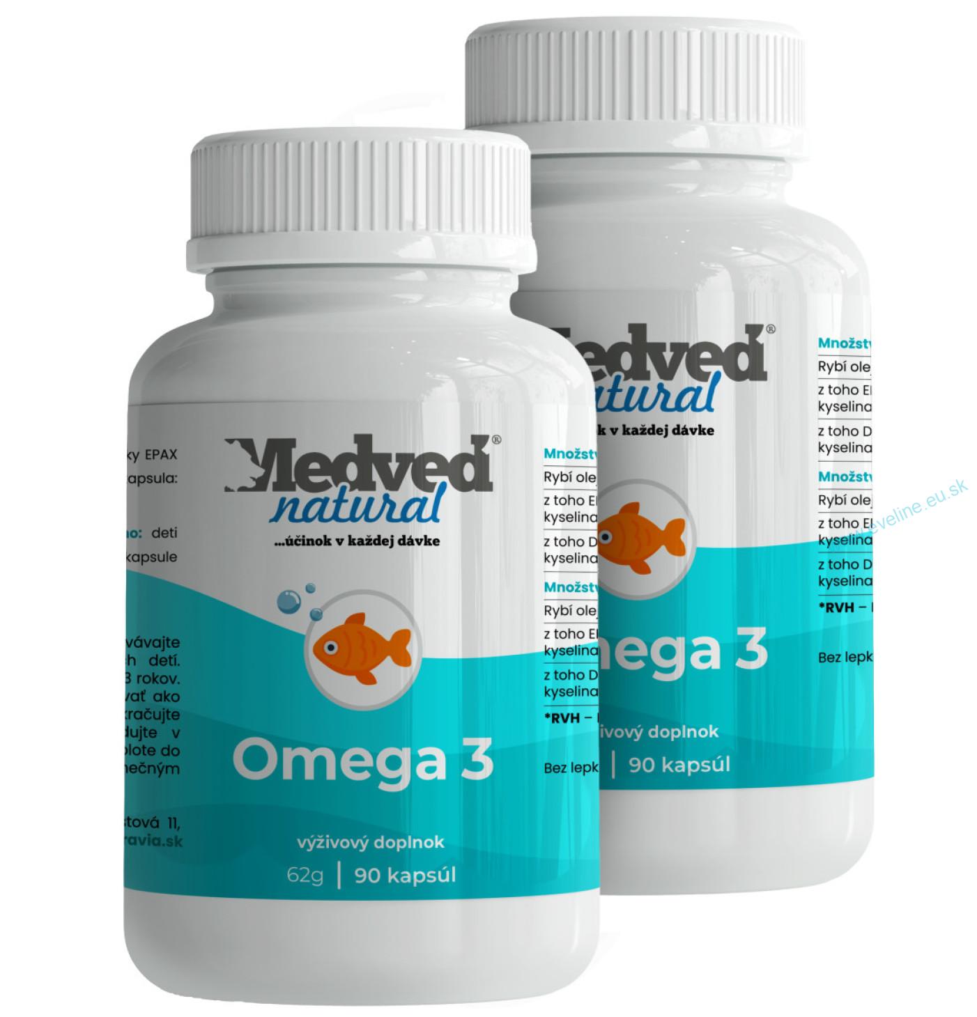 2x Omega-3 90 kapsúl (180 kapsúl spolu)