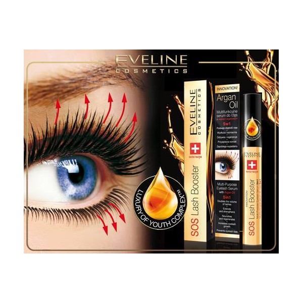 EVELINE SOS Lash Booster sérum na riasy 5v1 s argánovým olejom