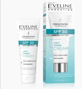 KONCENTROVANÁ FORMULA - ĽAHKÝ OŠETRUJÚCI KRÉM SO SATÉNOVO- MATNÝM POVRCHOM S SPF50