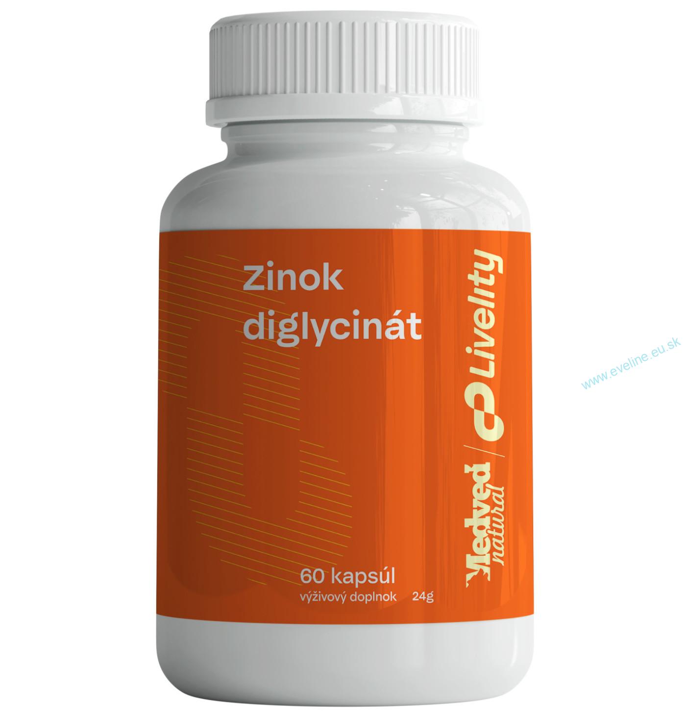 Medveď natural Zinok diglycinát 60 kapsúl