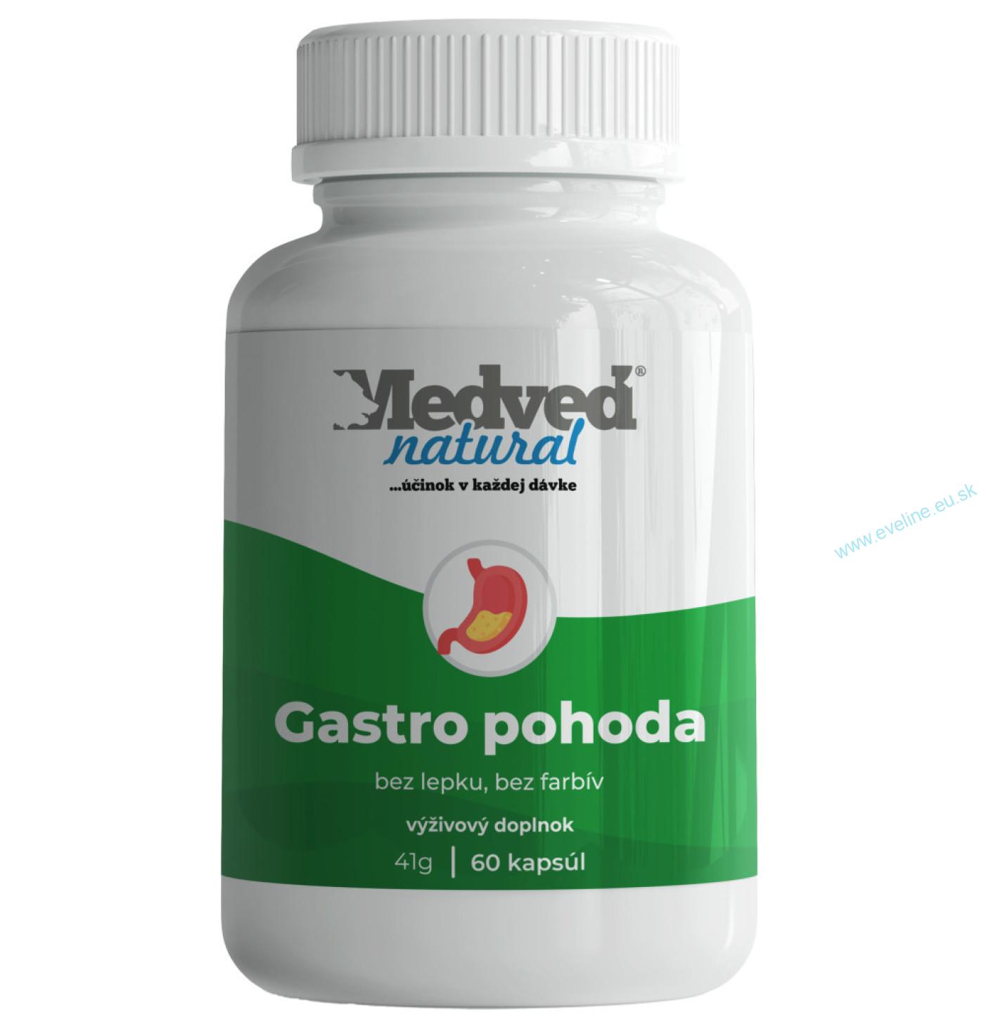 Medveď natural Gastro pohoda 60 kapsúl