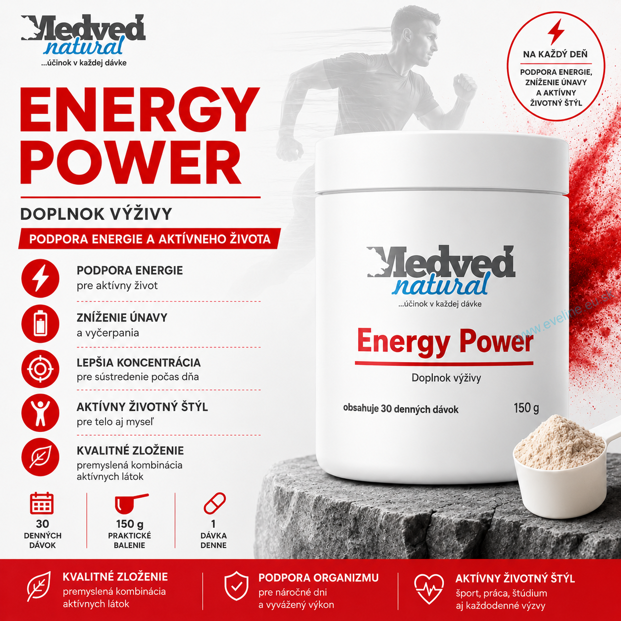 Medveď natural Energy power 150g