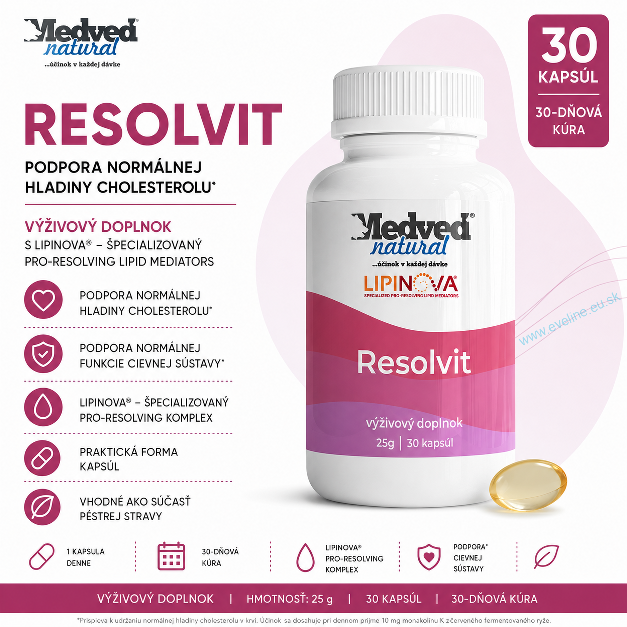 Medveď natural Resolvit 30 kapsúl