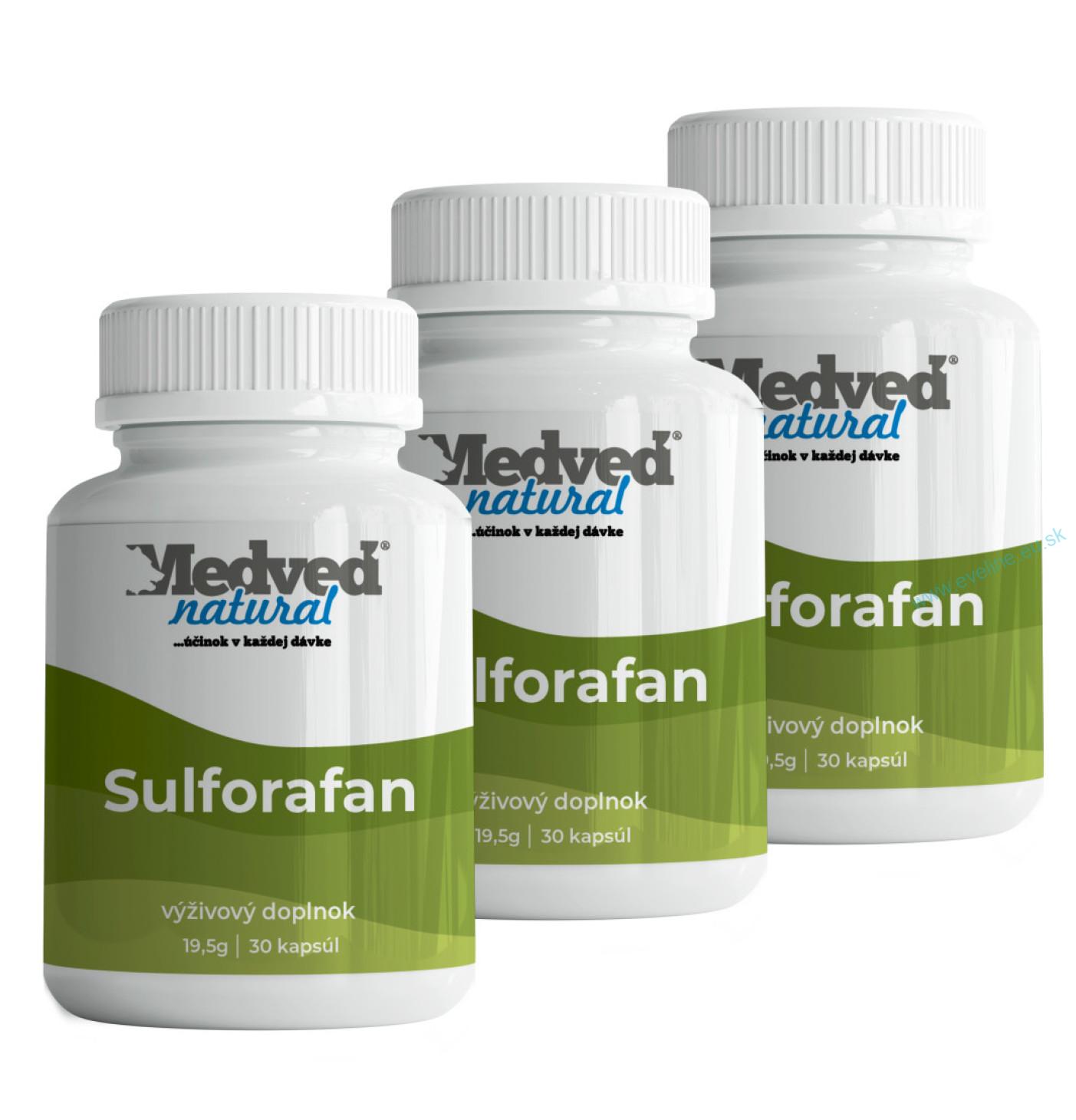 3x Medveď natural Sulforafan 30 kapsúl