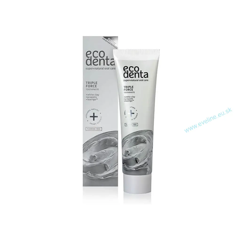 ECODENTA Zubná pasta Triple Action White Clay