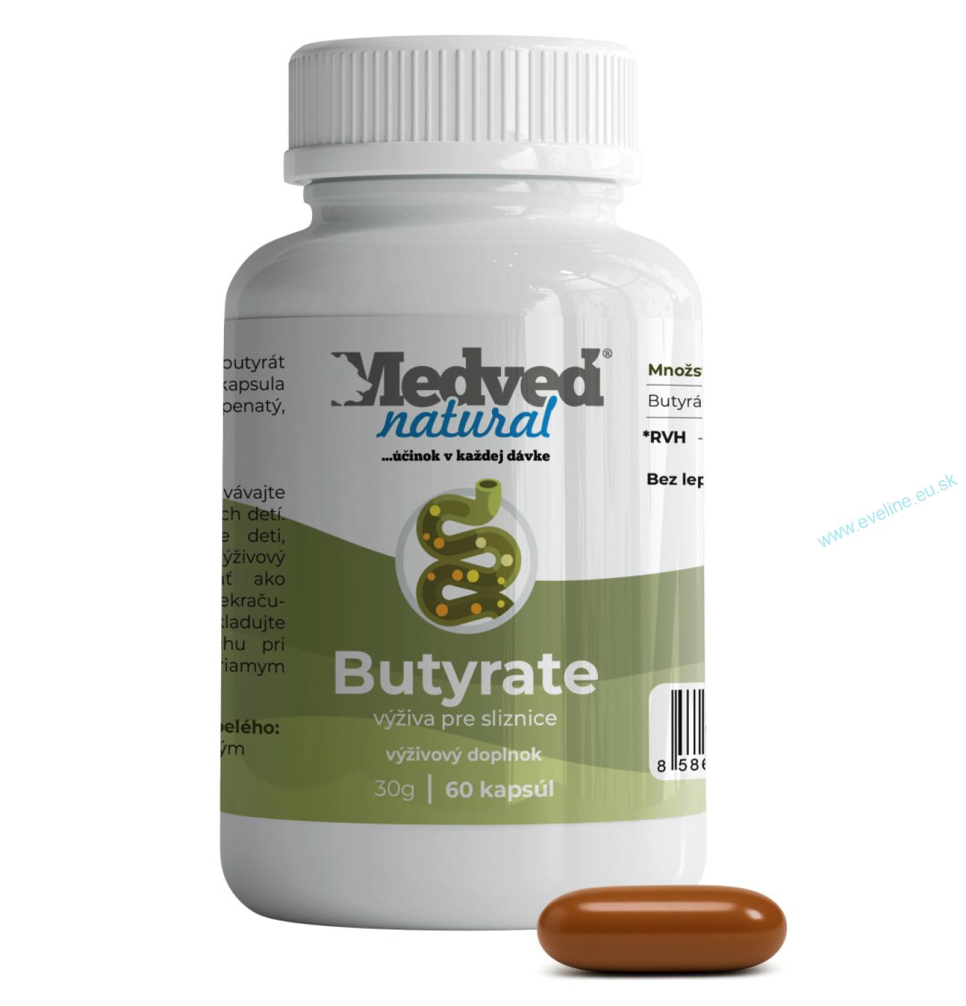 Medveď natural Butyrate 60 kapsúl