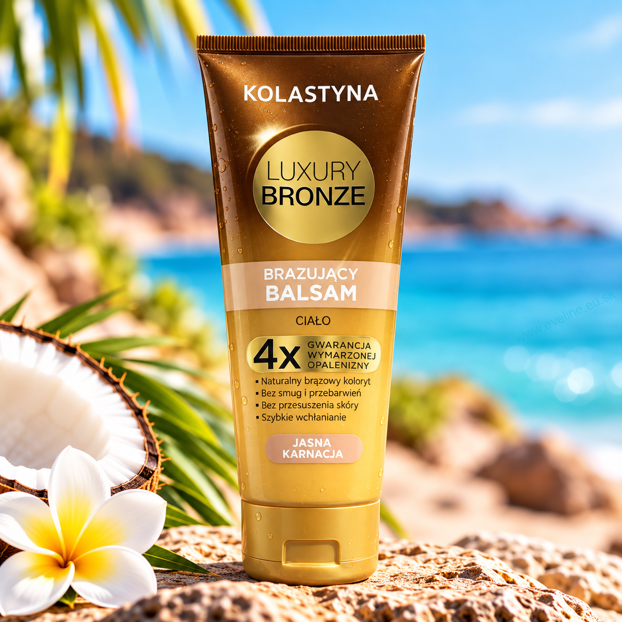 Kolastyna Luxury Bronze – bronzujúci telový balzam pre svetlú pokožku 200 ml