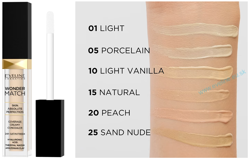 EVELINE Wonder Match krycí krémový korektor