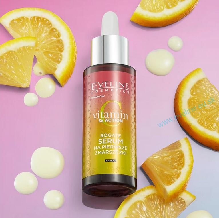 EVELINE Vitamin C 3x Action - Sérum na prvé vrásky
