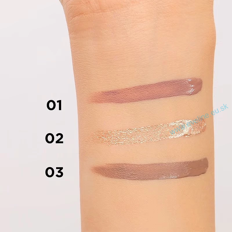 EVELINE Flower garden - vodeodolné tekuté očné tiene 2v1