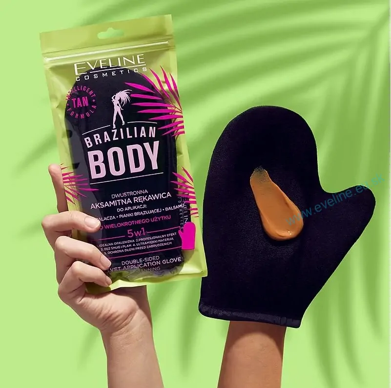 BRAZILIAN BODY - OBOJSTRANNÁ ZAMATOVÁ RUKAVICA NA SAMOOPAĽOVACIE PRODUKTY