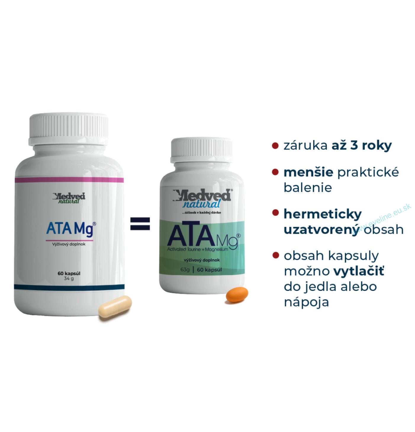 2+1 ZADARMO ATA Mg® 60 gélových kapsúl (180 kapsúl spolu)