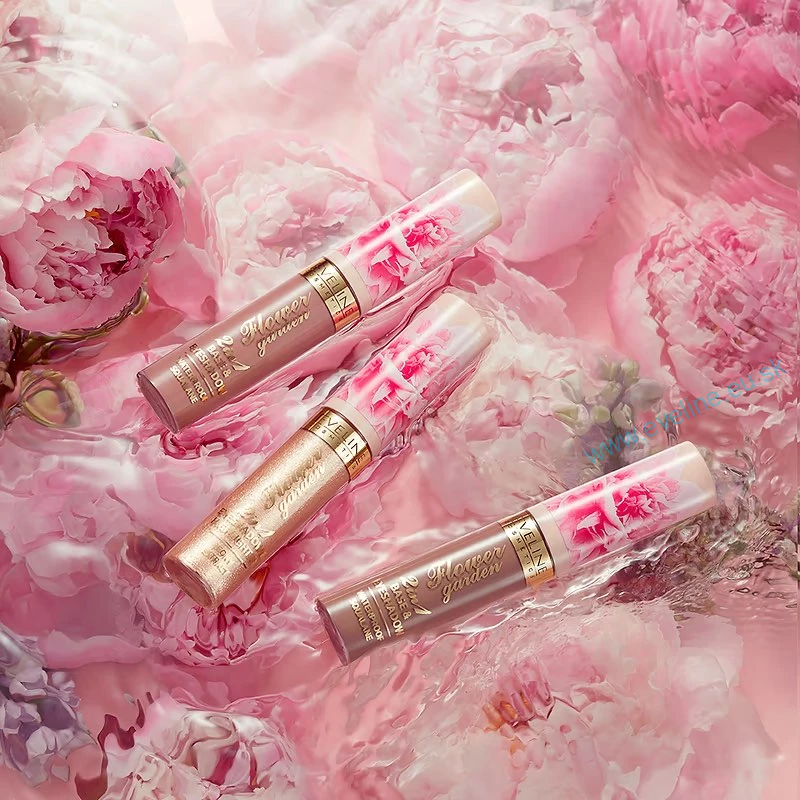 EVELINE Flower garden - vodeodolné tekuté očné tiene 2v1