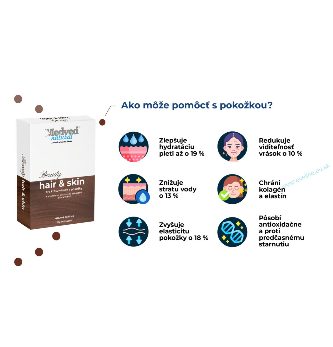 2x Beauty hair & skin 60 kapsúl (120 kapsúl spolu)