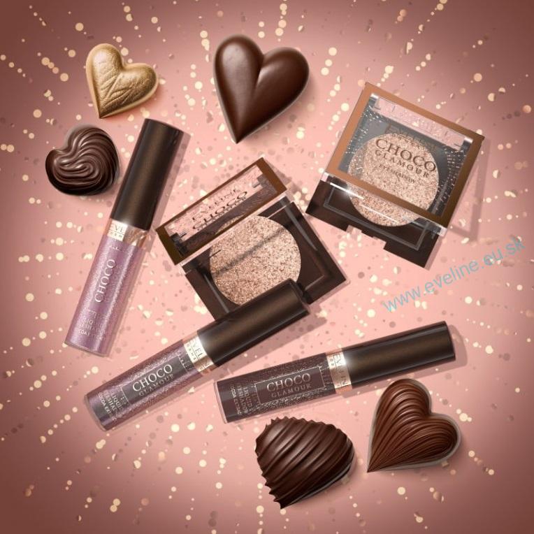 EVELINE Choco glamour - Lesklý topper na očné tiene