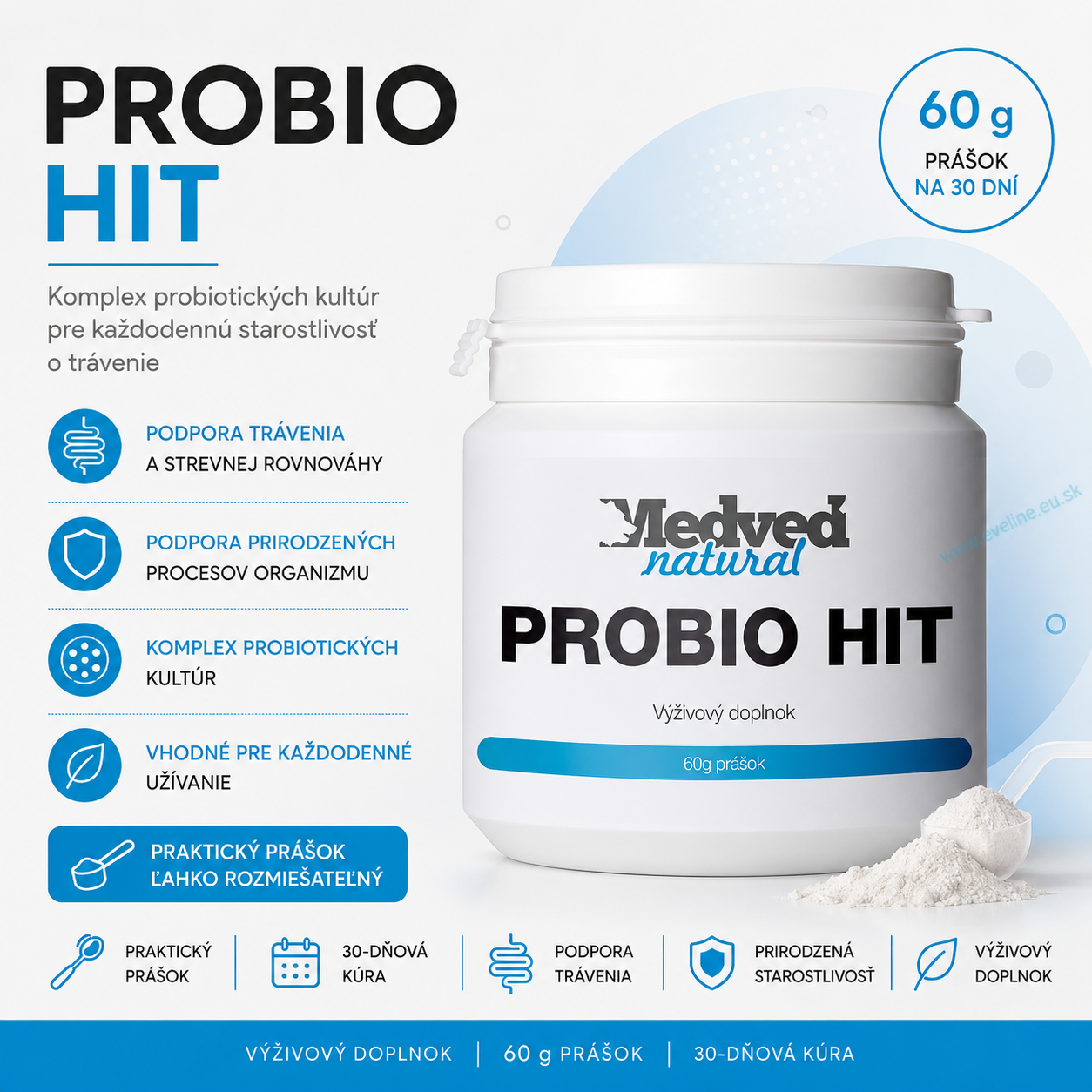 Medveď natural Probio HIT 60g (Trávenie)