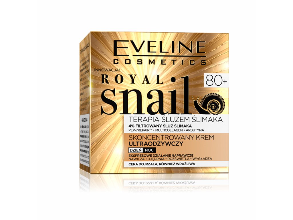 EVELINE Royal Snail Koncentrovaný ultra-výživný denný a nočný krém 80+ 50 ml